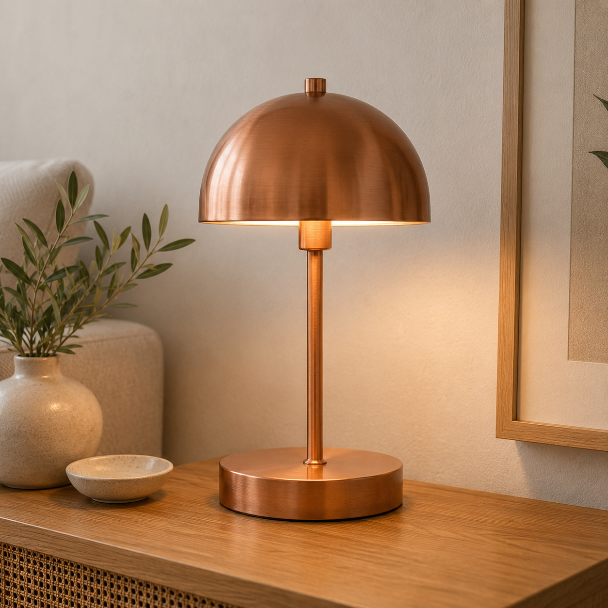 Copper Table Lamp