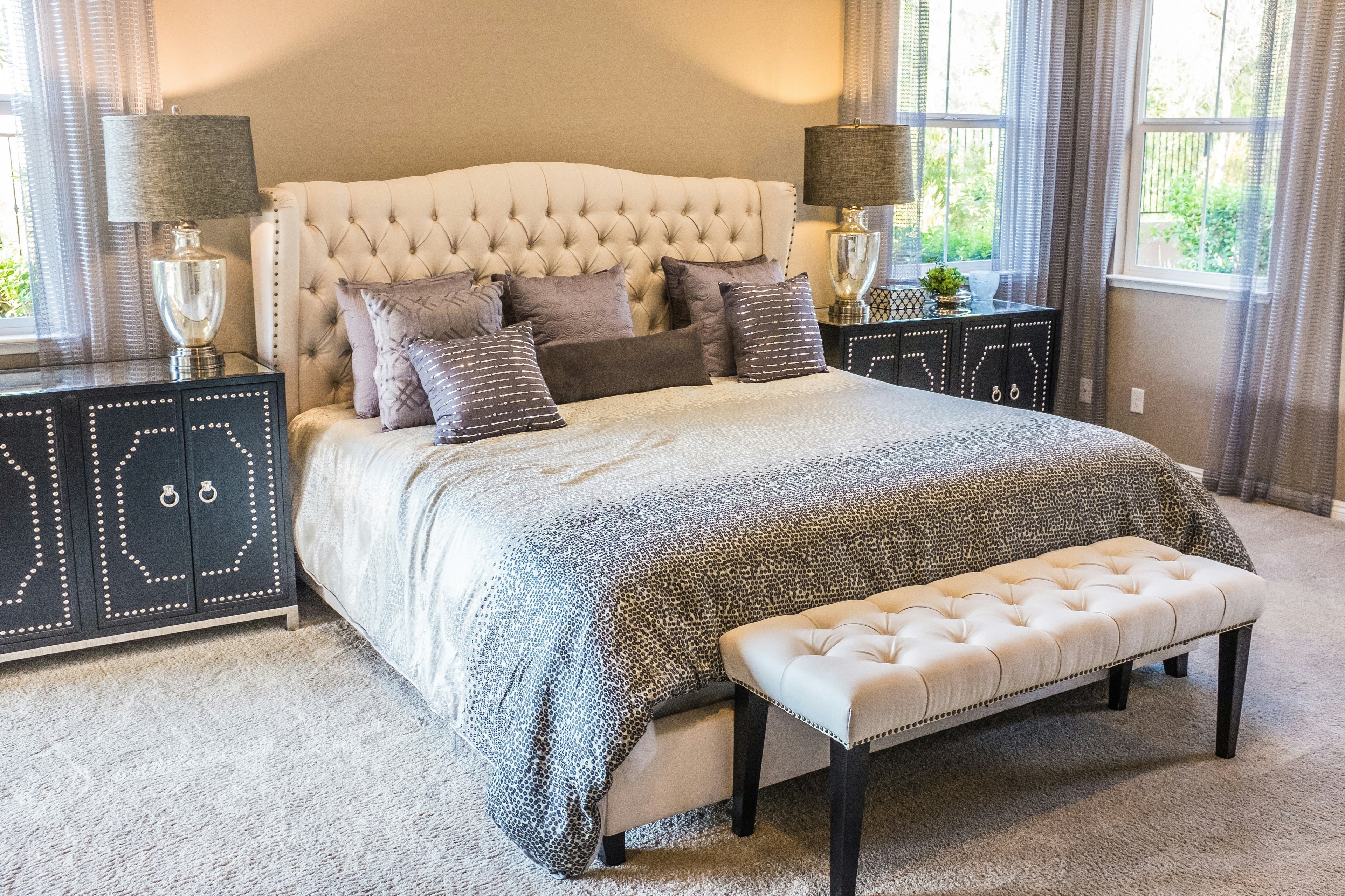 Cama sommier bouclé