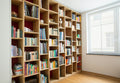 Biblioteca roble acero